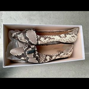 AGL Snakeskin Leather Pointed Flat - discontinued style!